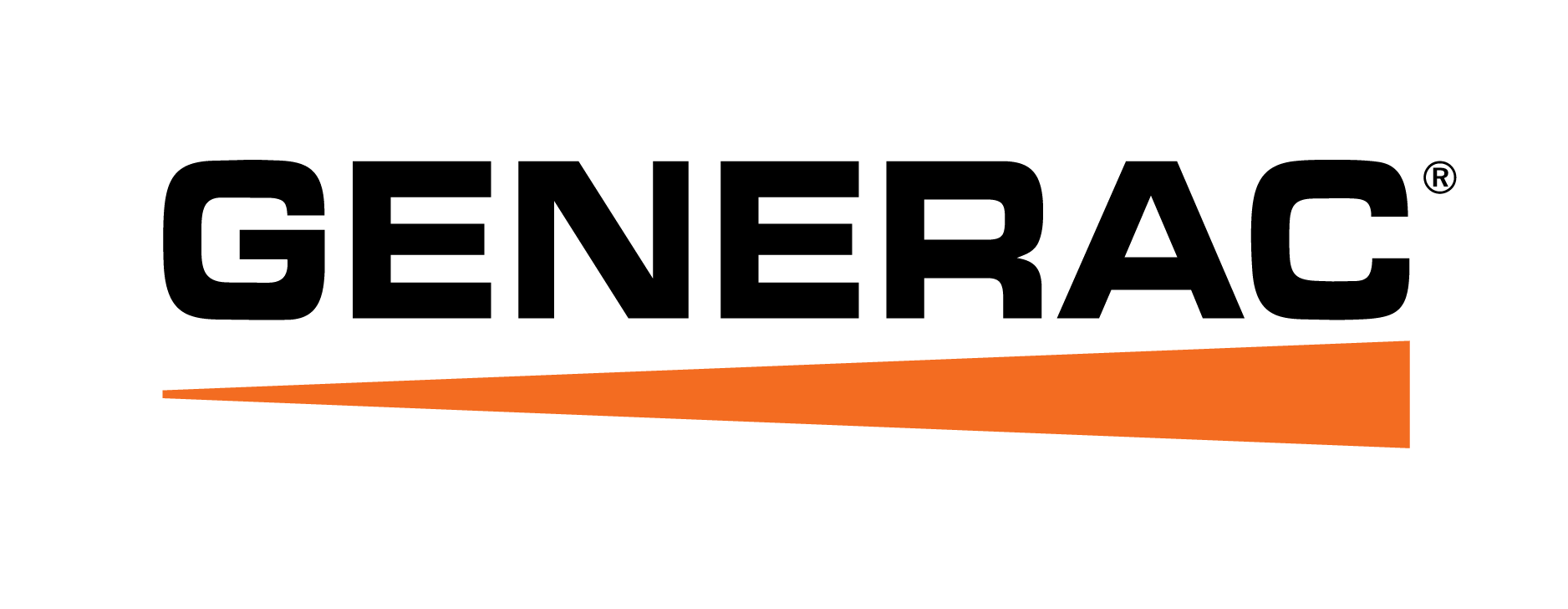 Generac logo with orange underline.